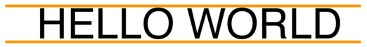 An example of how capitalised text is viewed as a block