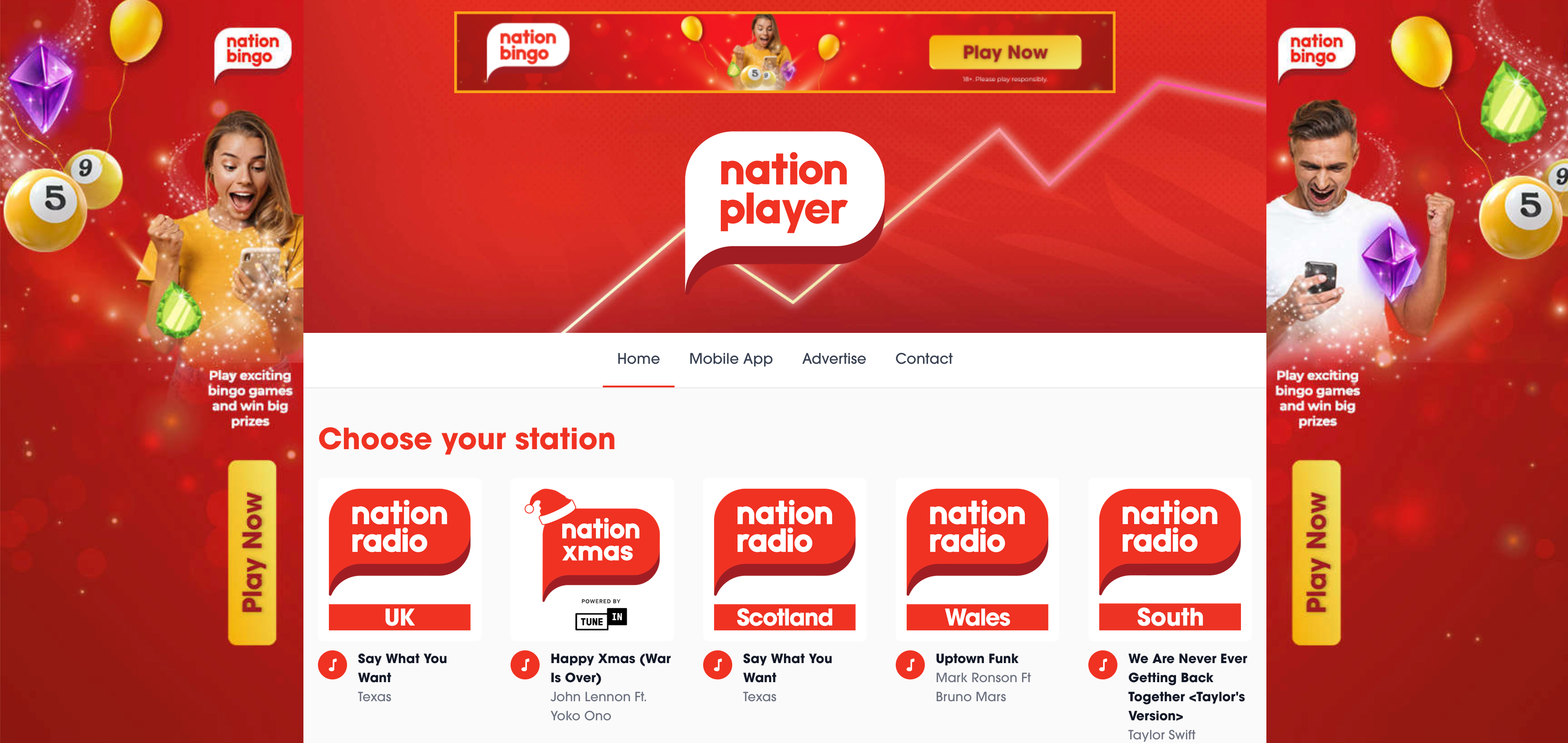 Nation Player Homepage