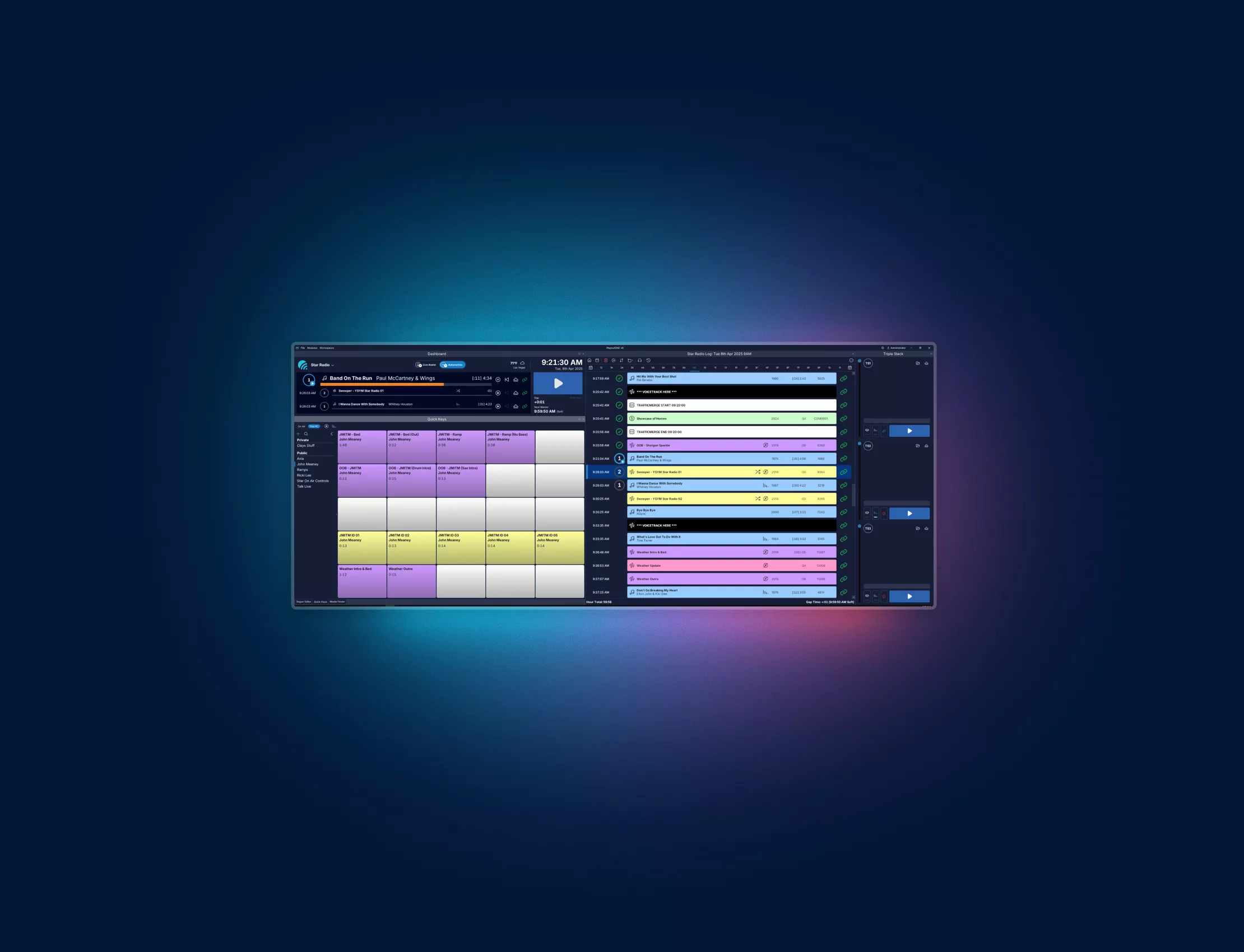 Teaser graphic showing a screenshot of PlayoutONE